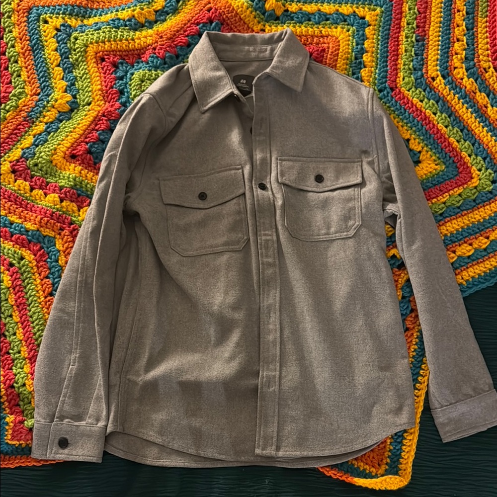 Gray H&M Men's light jacket/shirt